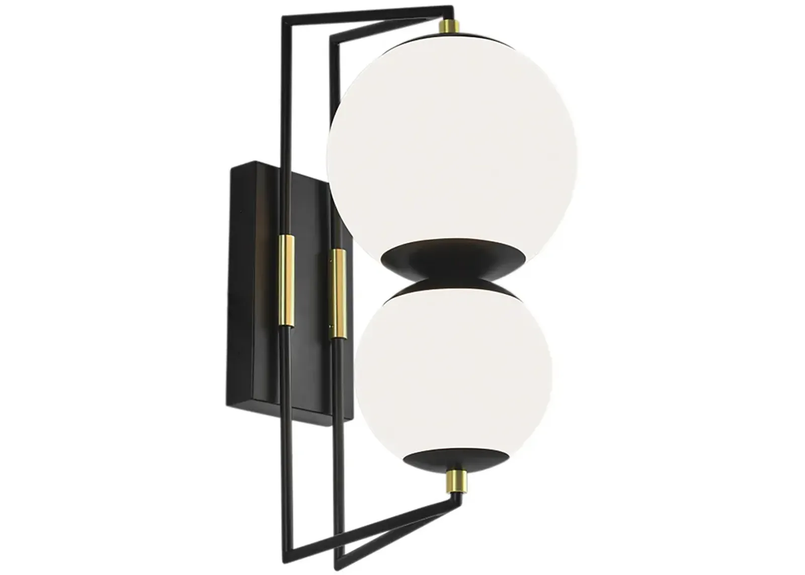 Cosmos Outdoor Wall Light - Matte Black Satin Brass