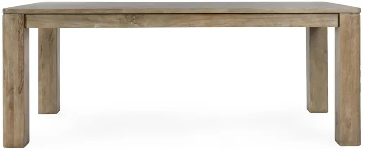 Sedia 78" Solid Wood Mango Dining Table in Ash