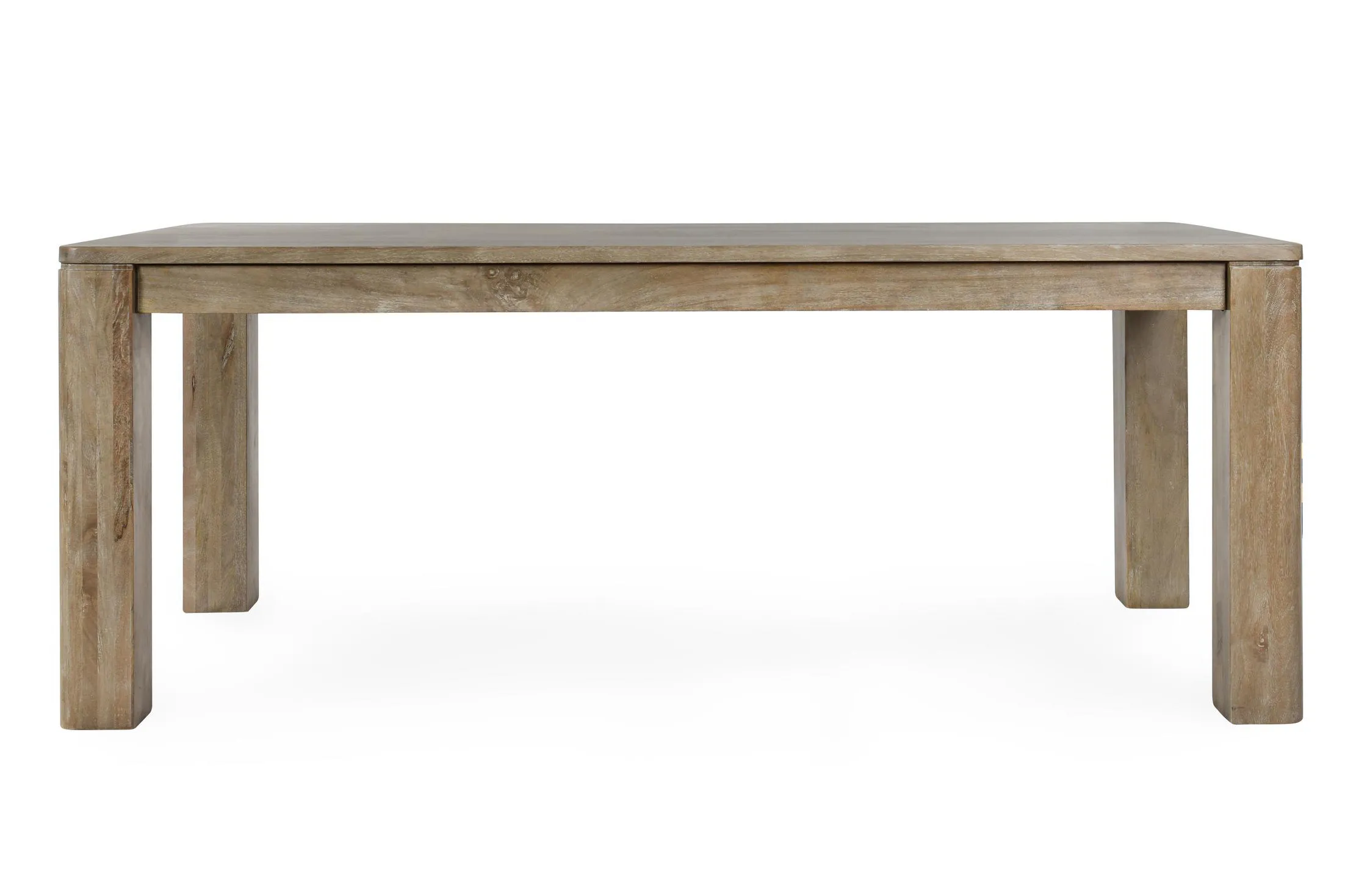 Sedia 78" Solid Wood Mango Dining Table in Ash