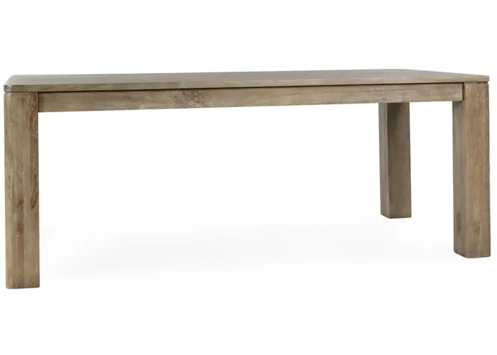 Sedia 78" Solid Wood Mango Dining Table in Ash