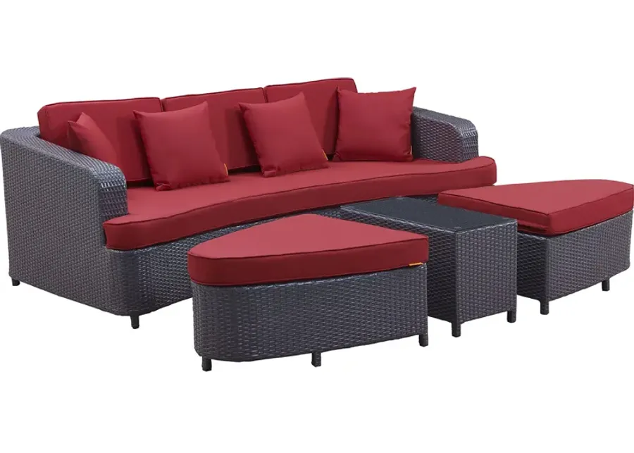 Monterey 4 Piece Outdoor Patio Sofa Set