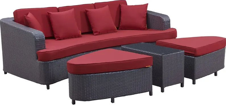 Monterey 4 Piece Outdoor Patio Sofa Set