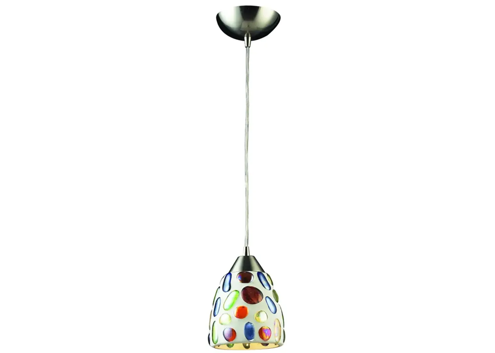 Gemstone Configurable Multi Pendant - Satin Nickel