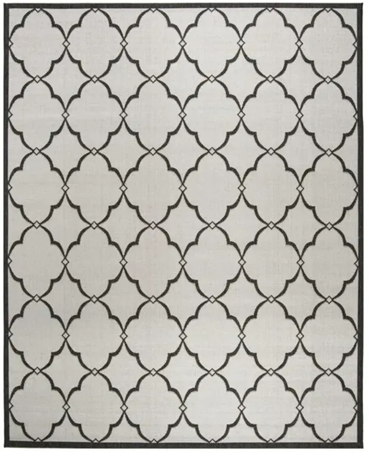 LINDEN 125 Collection LND125A-8 Light Grey / Charcoal 8' X 10'