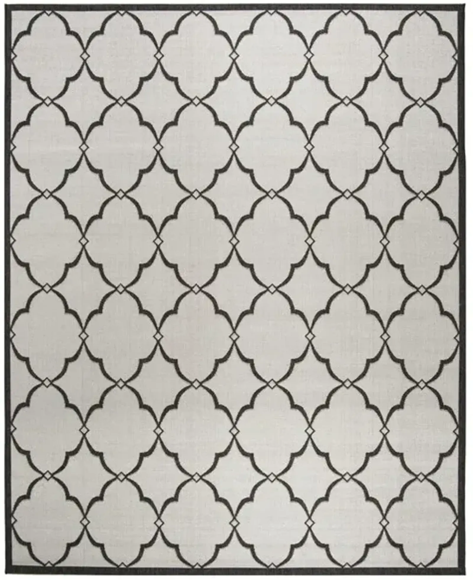 LINDEN 125 Collection LND125A-8 Light Grey / Charcoal 8' X 10'