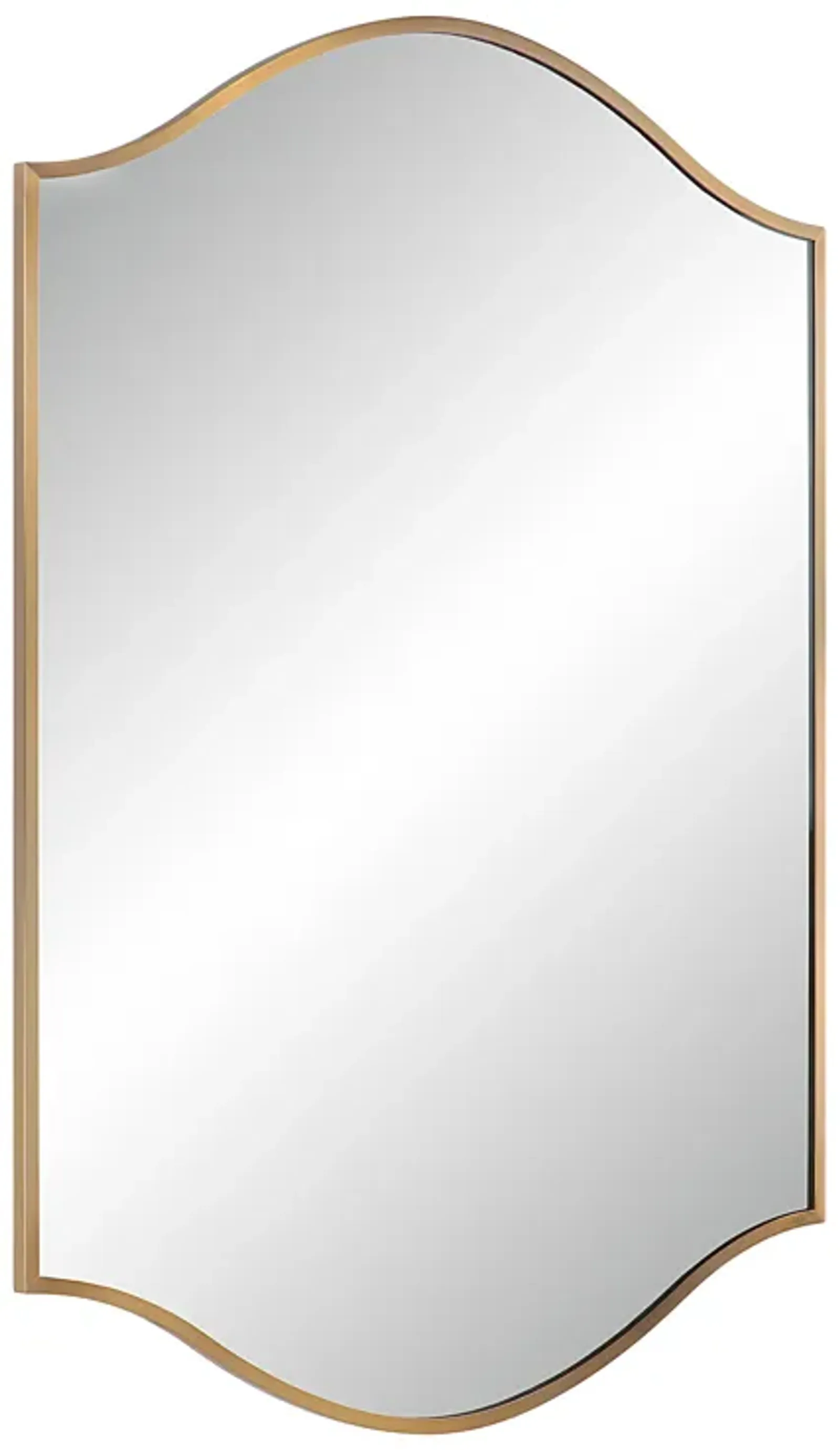 Florianne 36" Tall Rectangular Arch Mirror, Champagne