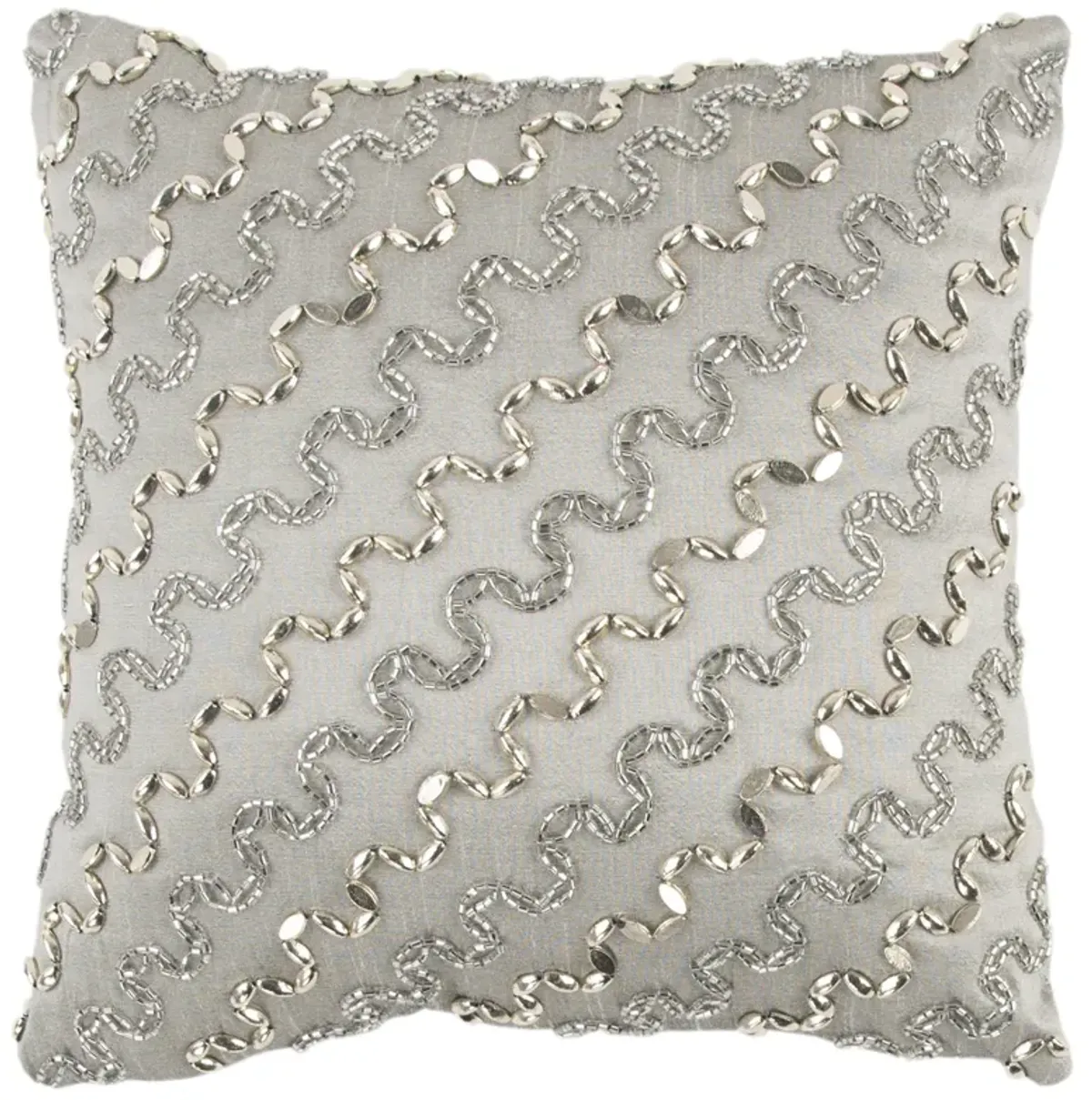 Diagonal Stripe Gray  Pillow