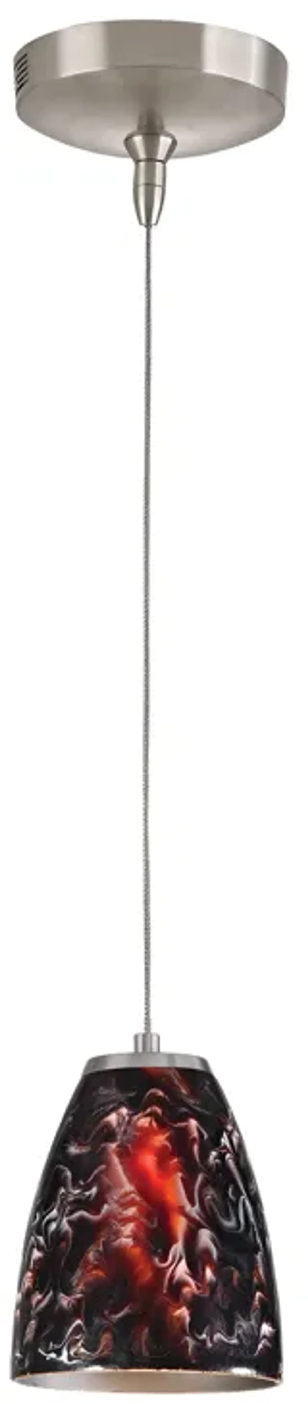 Low Voltage 5" Wide 1-Light Mini Pendant - Brushed Nickel