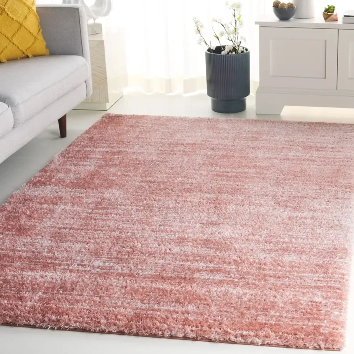 TAHOE SHAG 653 PINK  9' x 12' Large Rectangle Rug