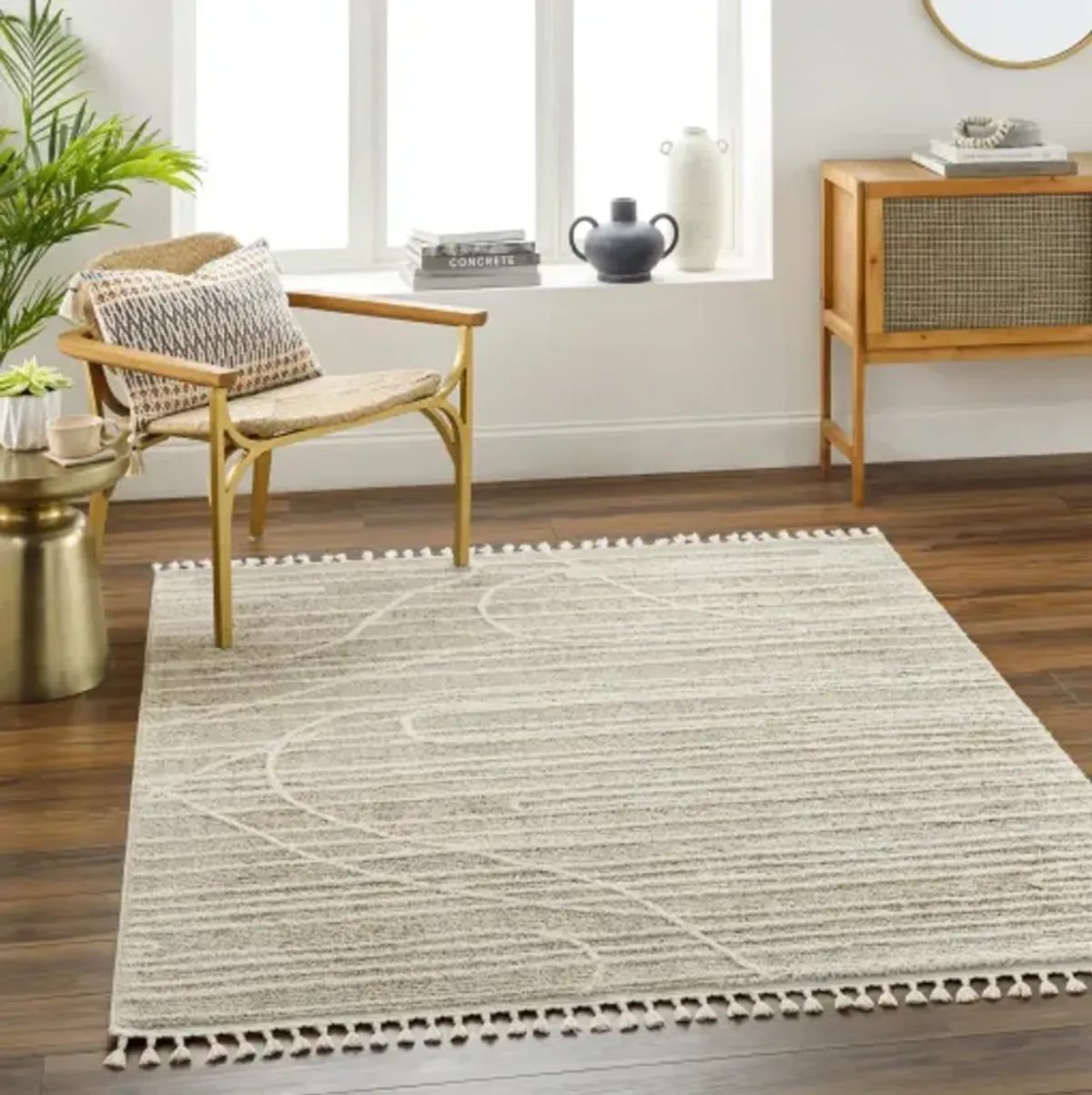 Rudy RDY-2304 6'7" x 9' Machine Woven Rug