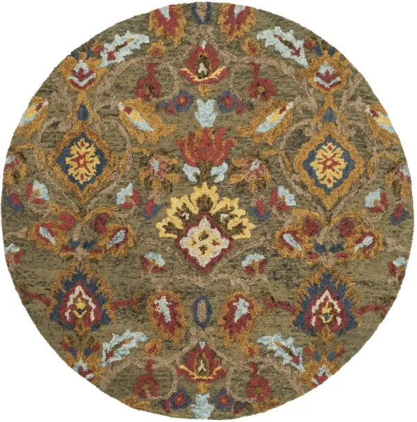 BLOSSOM Hand Tufted 11' x 11' Round area rug