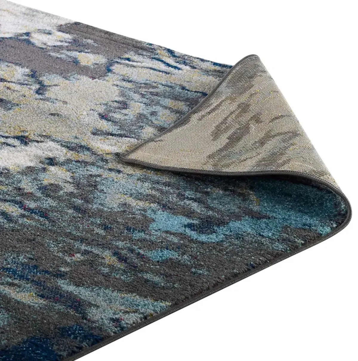 Entourage Foliage Contemporary Modern Abstract 8x10 Area Rug