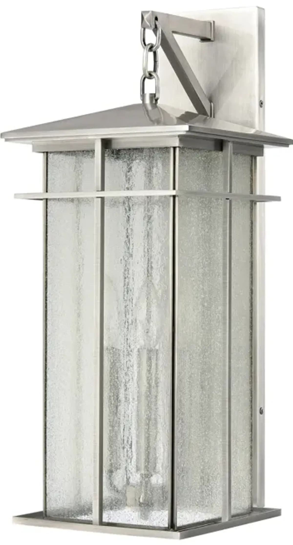 Oak Park 22" High 3-Light Outdoor Sconce - Antique Brushed Aluminum