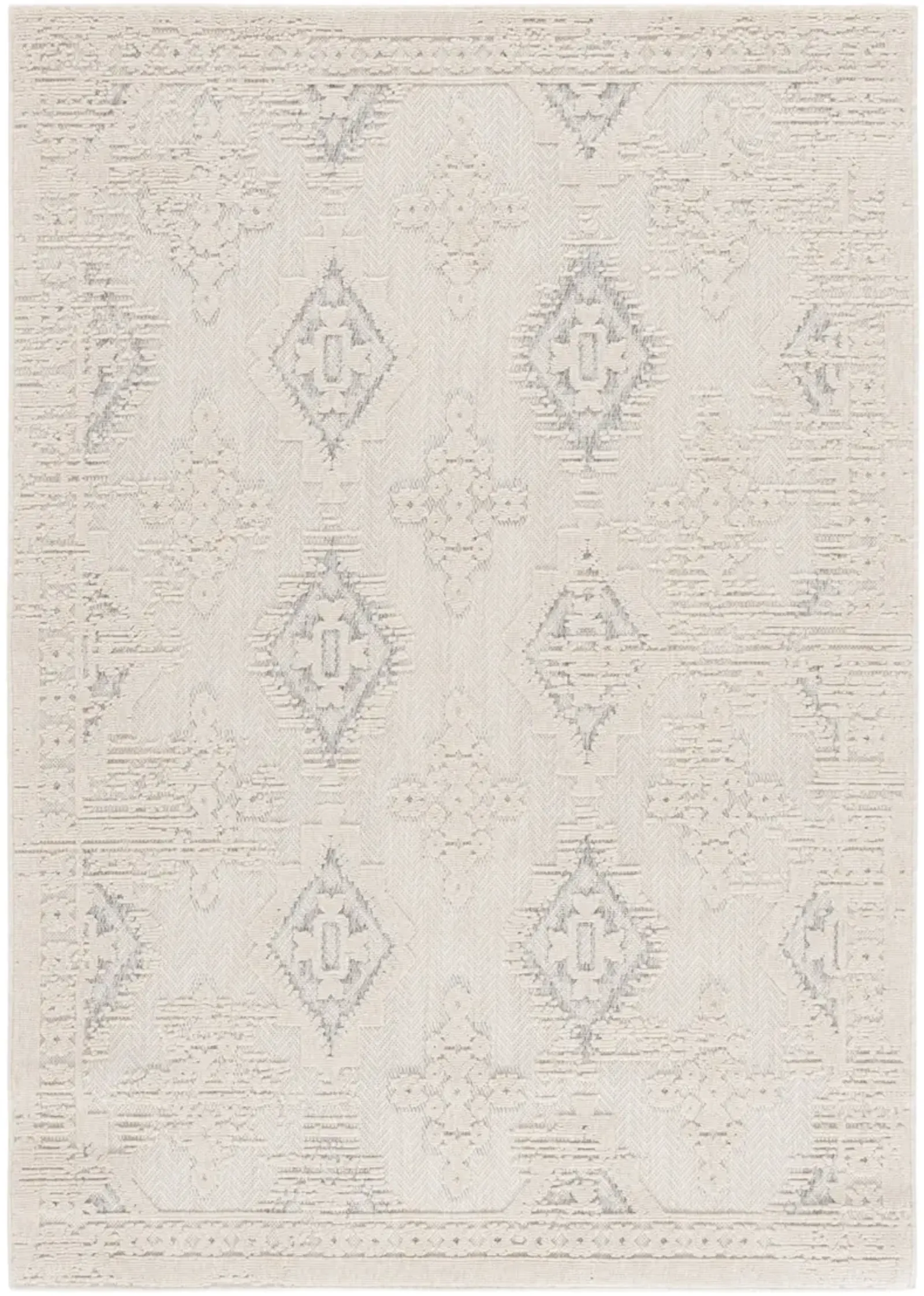 MILOS 106 IVORY  8' x 10' Large Rectangle Rug