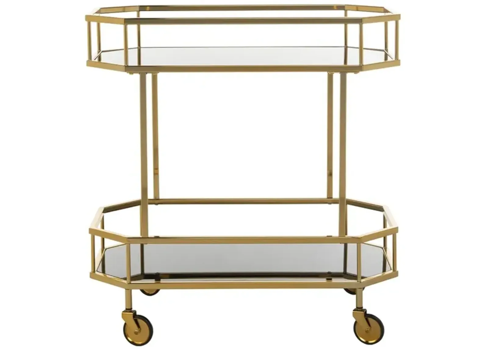 SILVA 2 TIER OCTAGON BAR CART