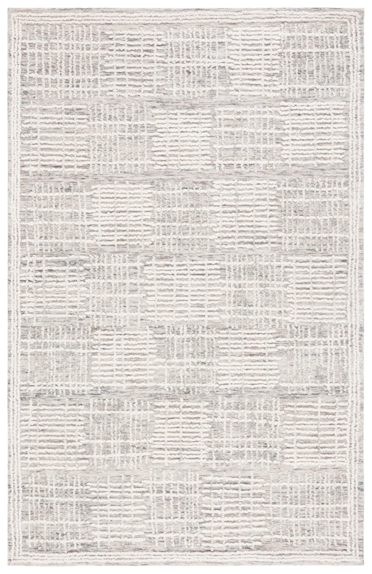ABSTRACT Hand Tufted 6' x 9' area rug