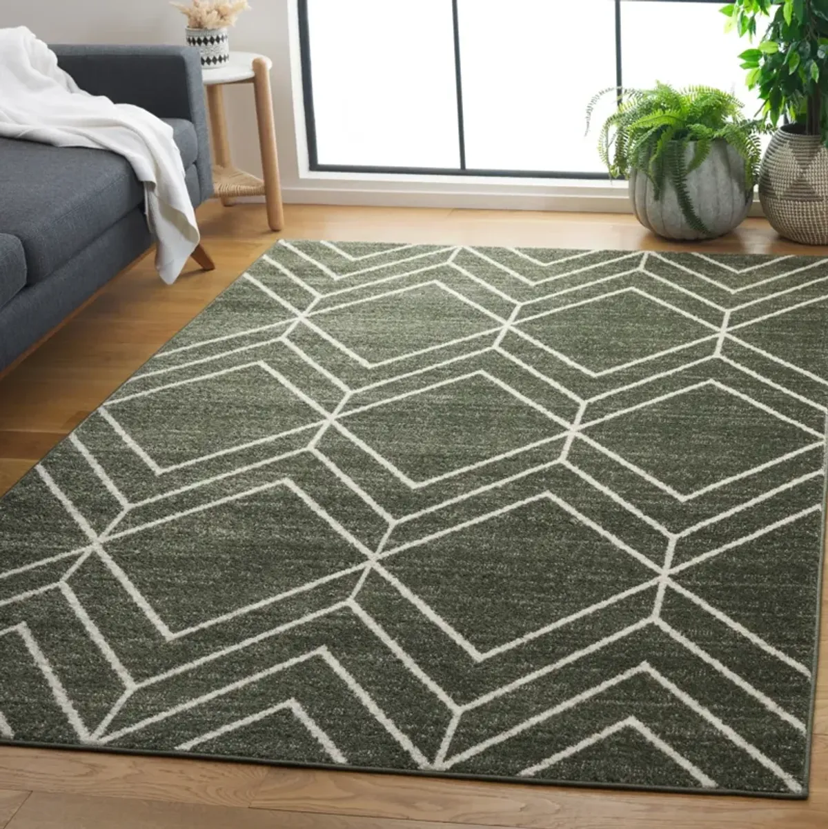 ADIRONDACK 241 DARK GREEN  6' x 9' Medium Rectangle Rug