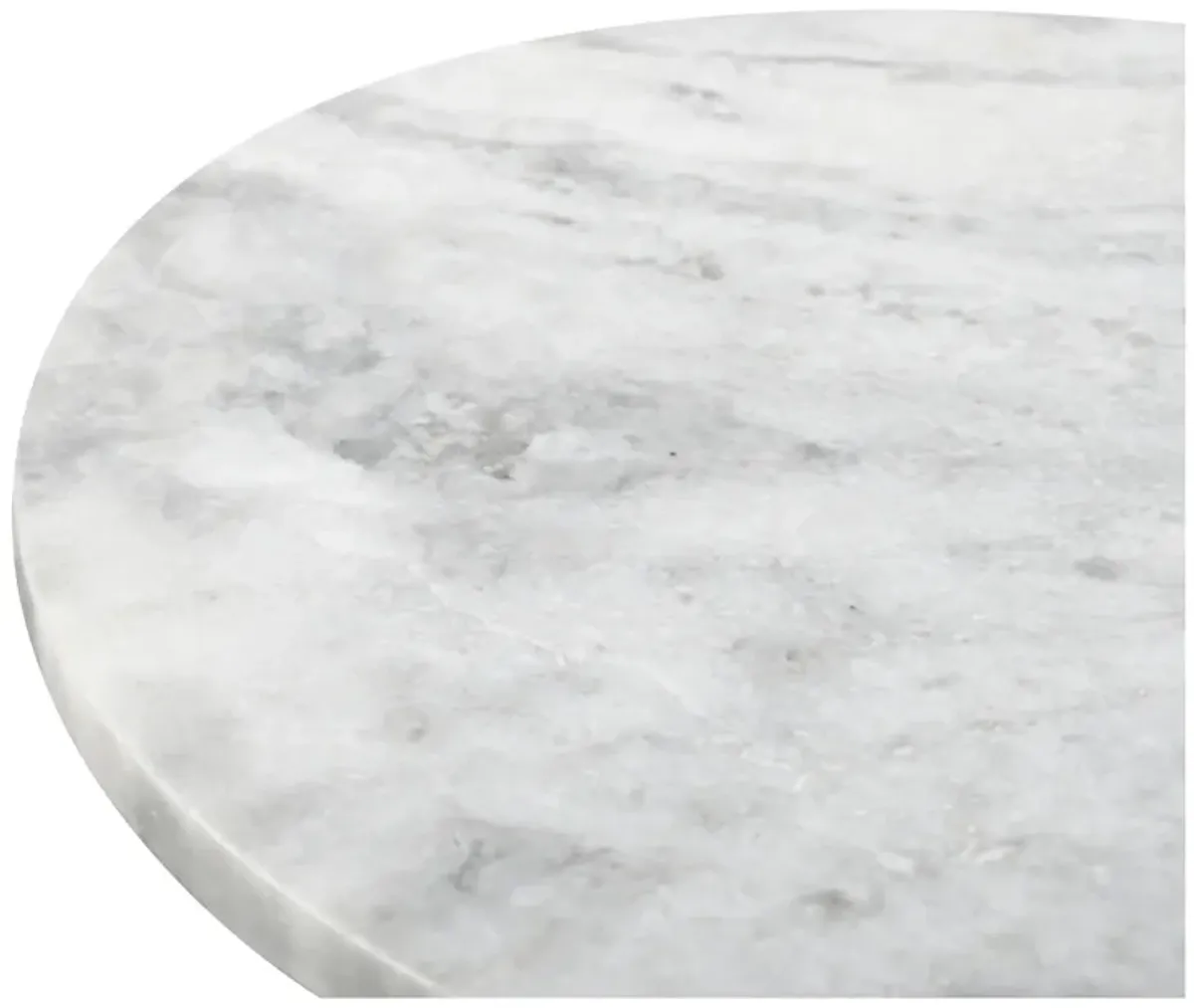 Evelyn Accent Table Ashen Gray Matrix Marble