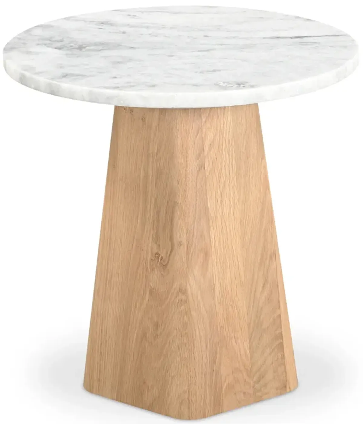 Evelyn Accent Table Ashen Gray Matrix Marble