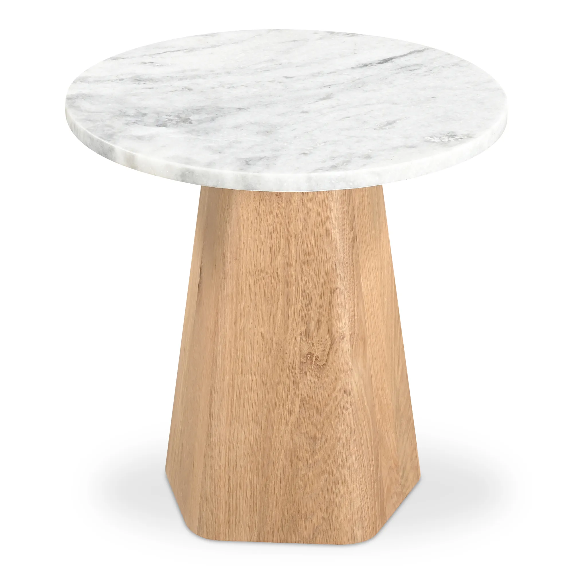 Evelyn Accent Table Ashen Gray Matrix Marble