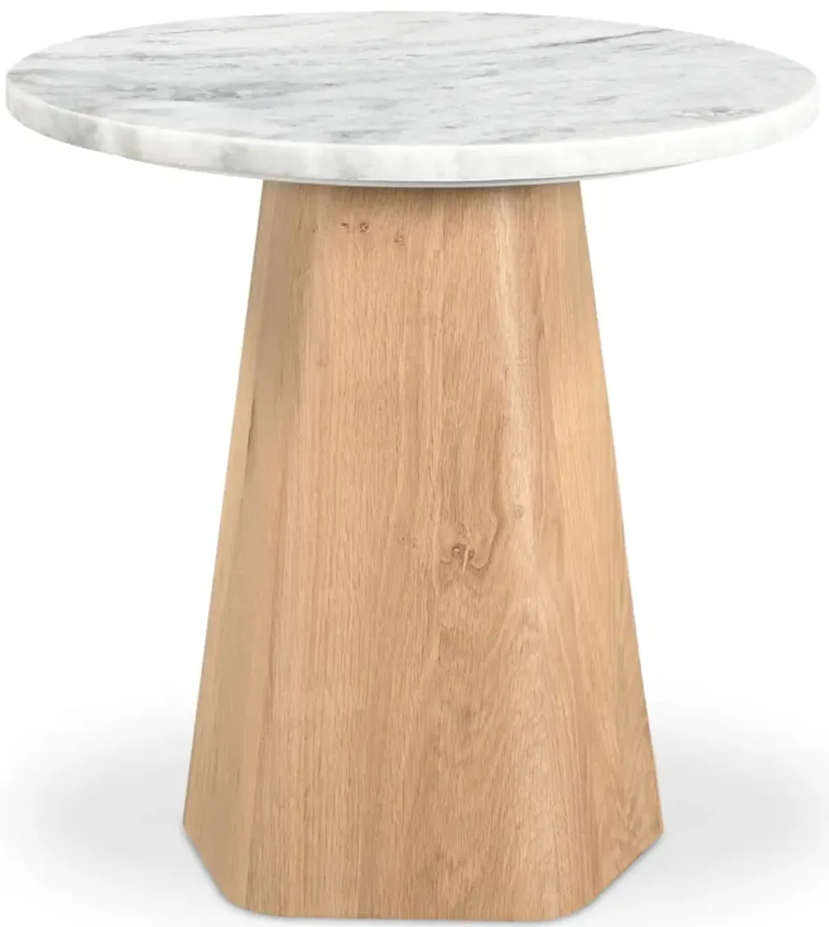 Evelyn Accent Table Ashen Gray Matrix Marble