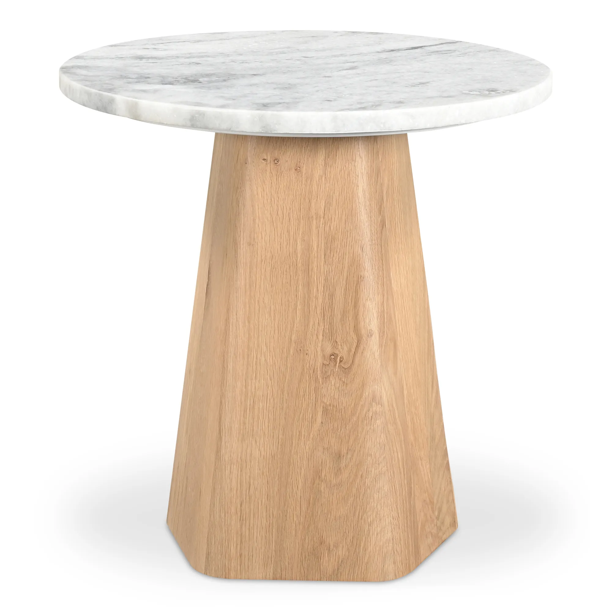 Evelyn Accent Table Ashen Gray Matrix Marble