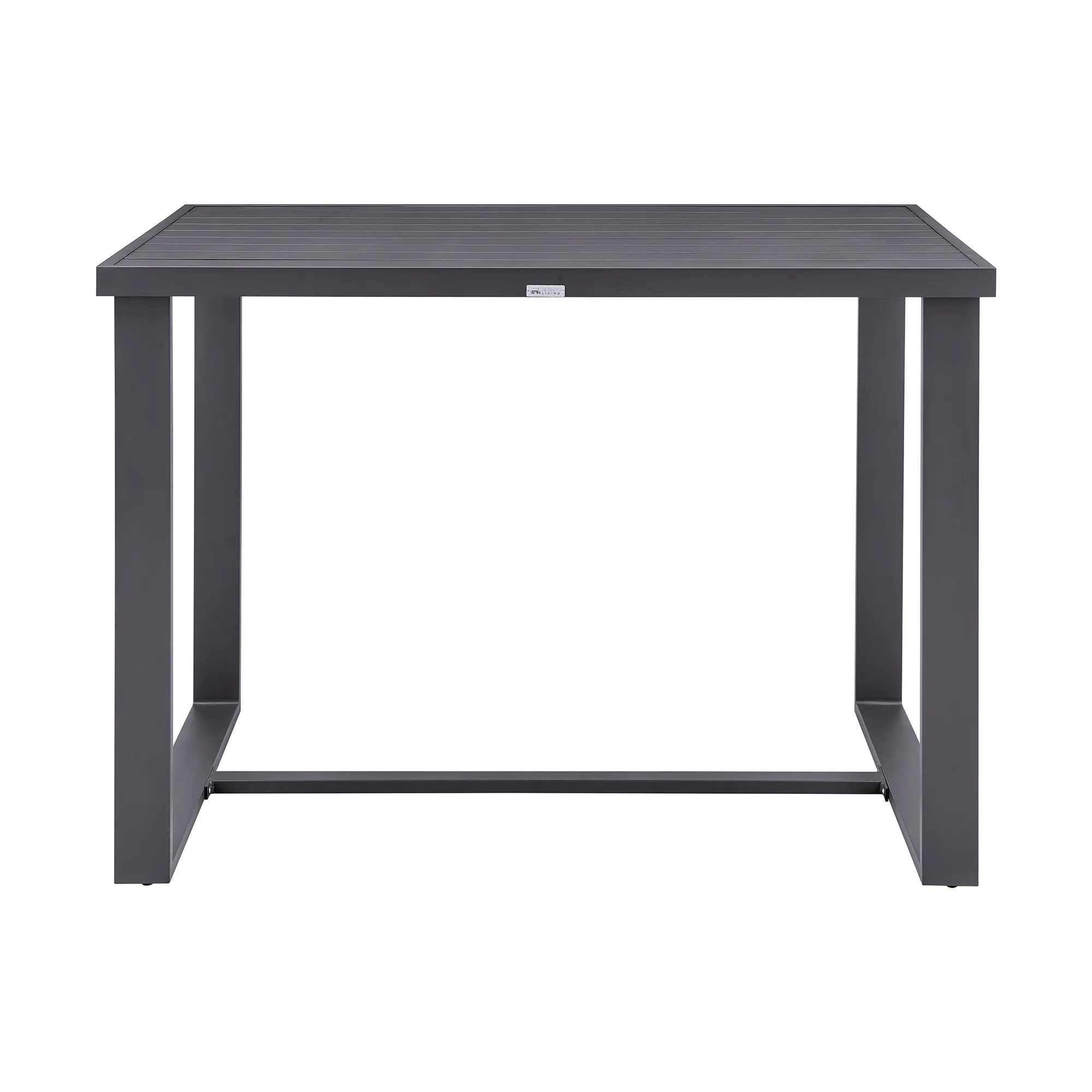 Menorca Outdoor Patio Bar Height Dining Table in Aluminum