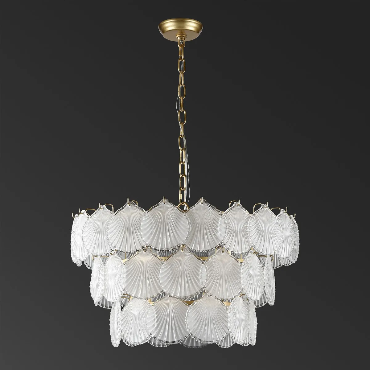 Gutierrez 3 Tier Glass Chandelier