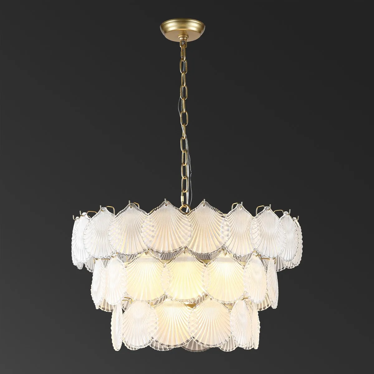 Gutierrez 3 Tier Glass Chandelier