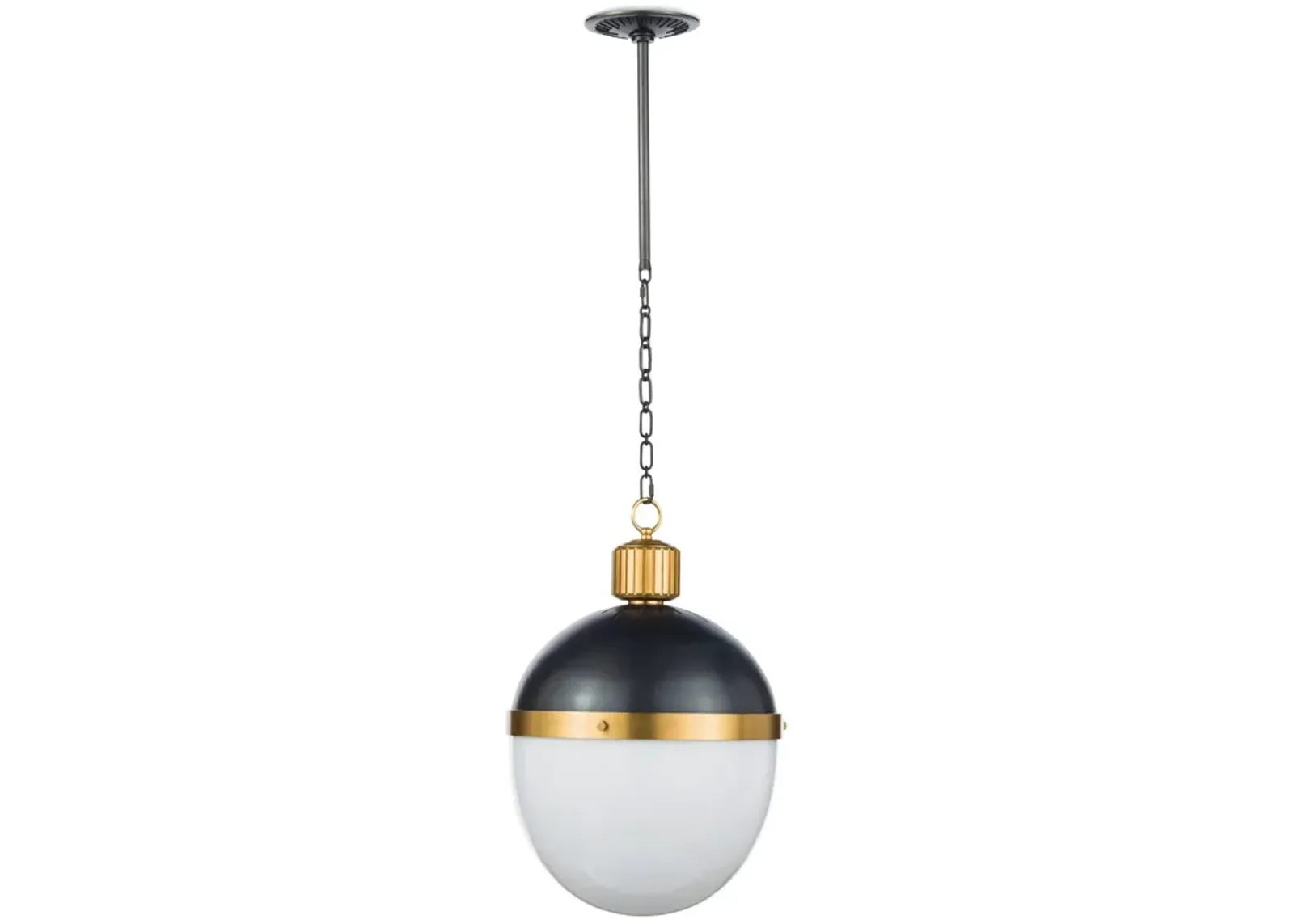 Otis Pendant Large (Blackened and Natural Brass)