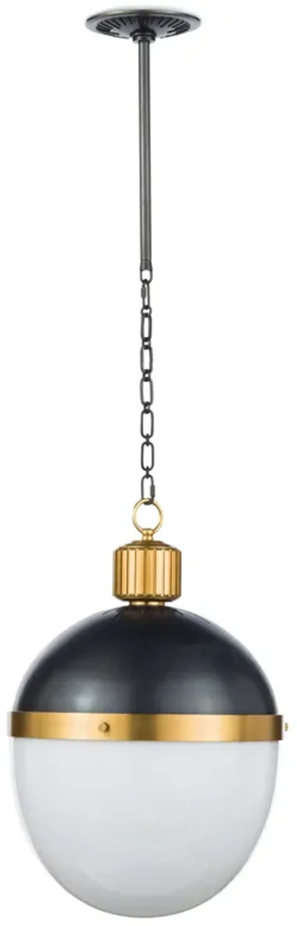 Otis Pendant Large (Blackened and Natural Brass)