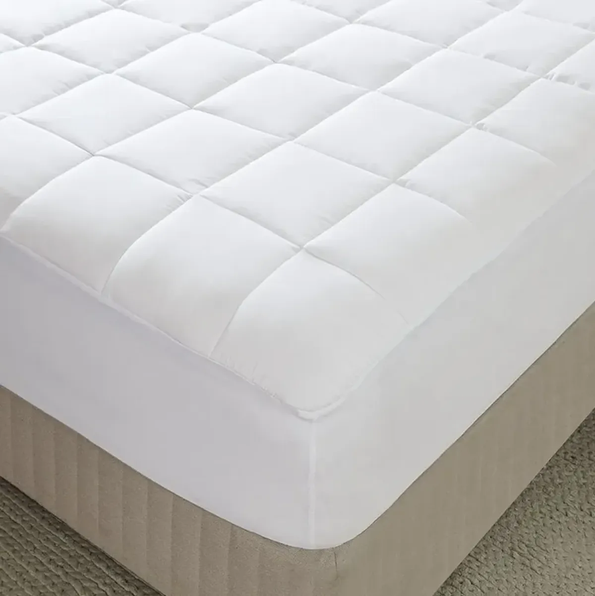 Sleep Philosophy Highline White 3M Microfiber Mattress Pad