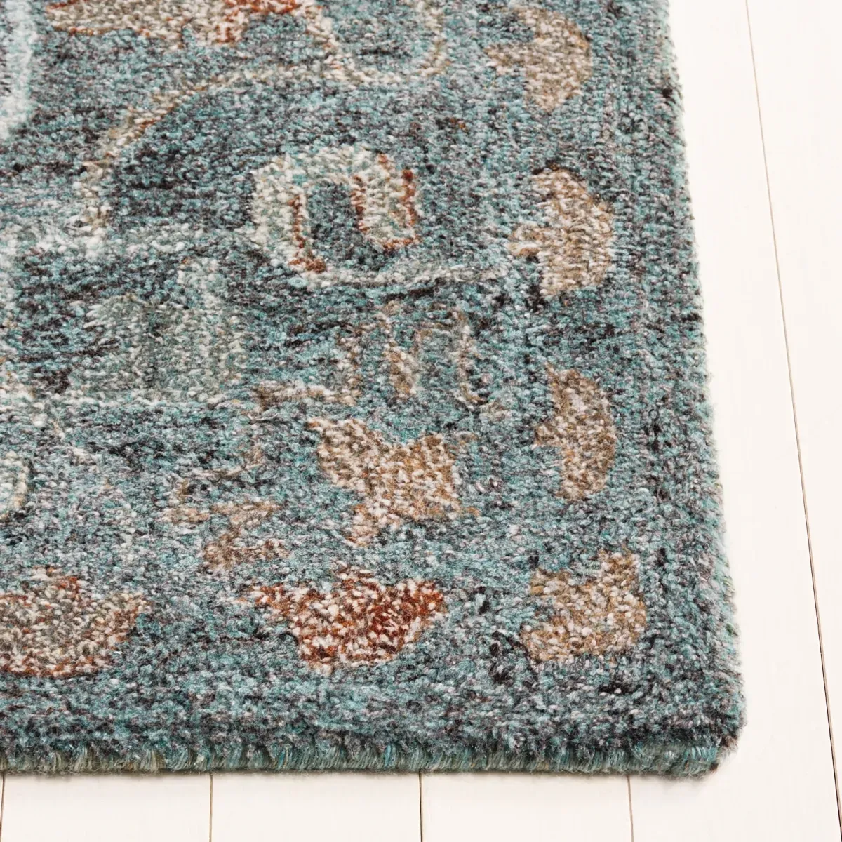 ANATOLIA 402 TEAL  2'-3' x 8' Runner Rug