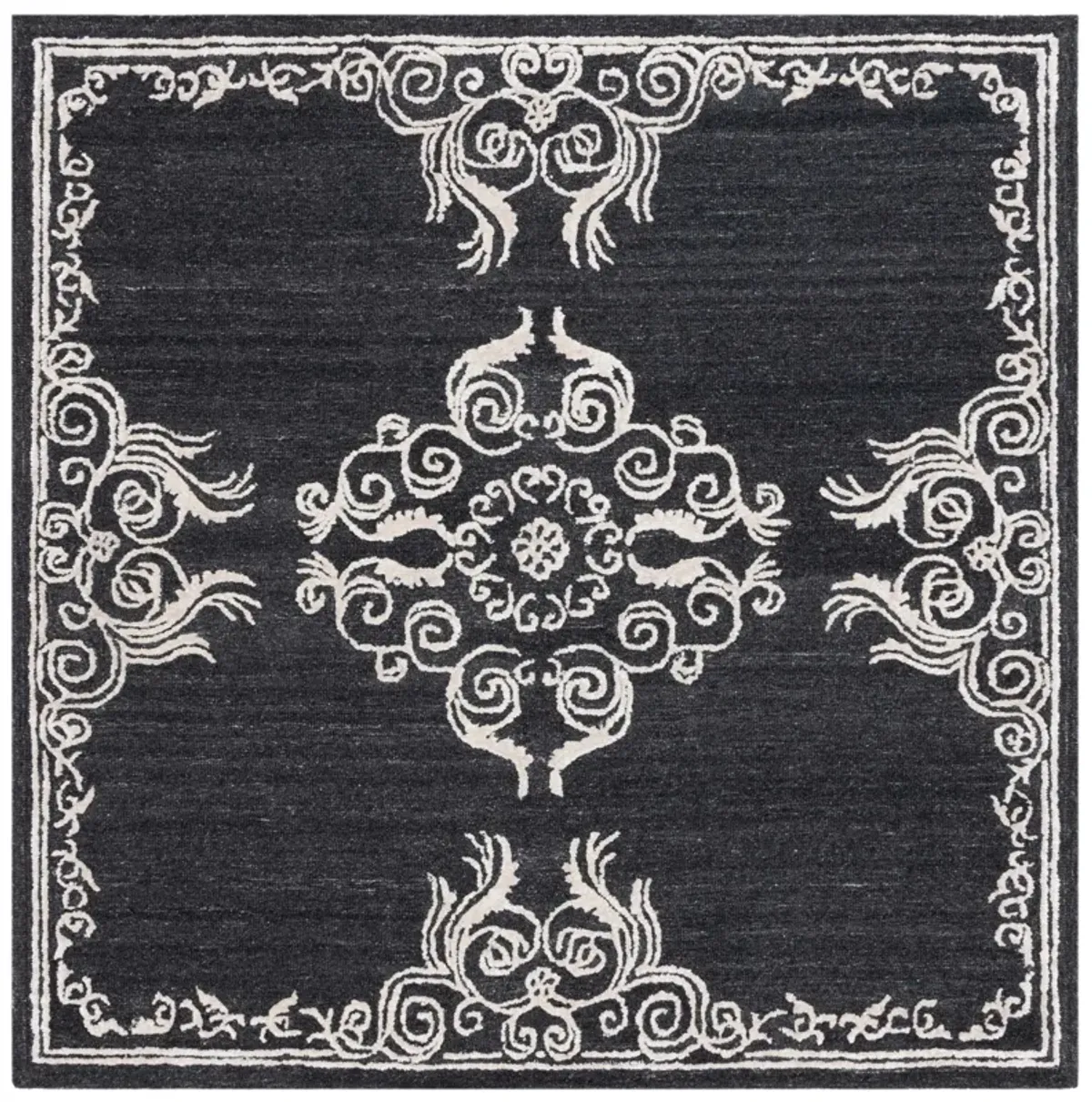 GLAMOUR Hand Tufted 6' x 6' Square area rug