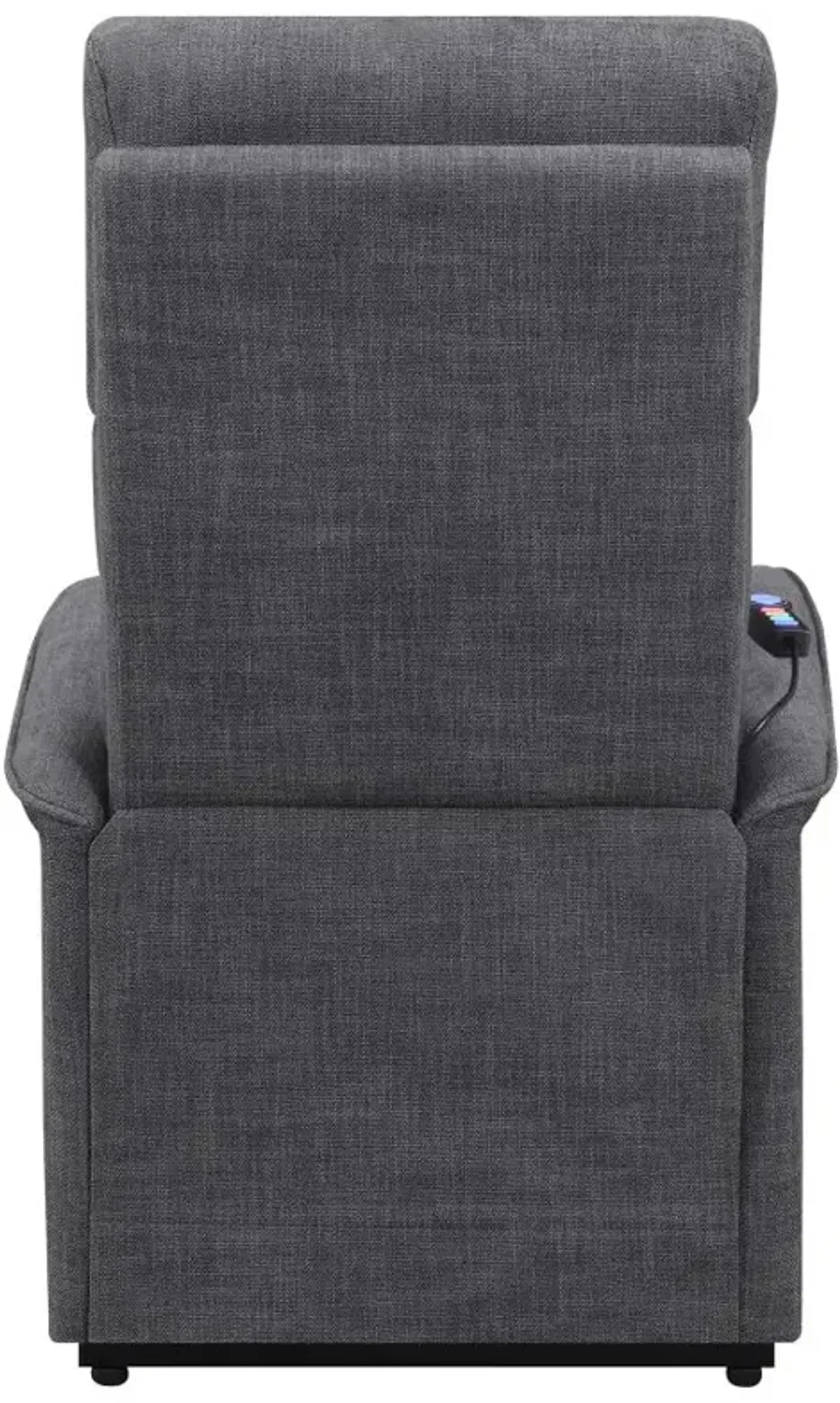 Herrera Power Lift Recliner with Wired Remote Charcoal