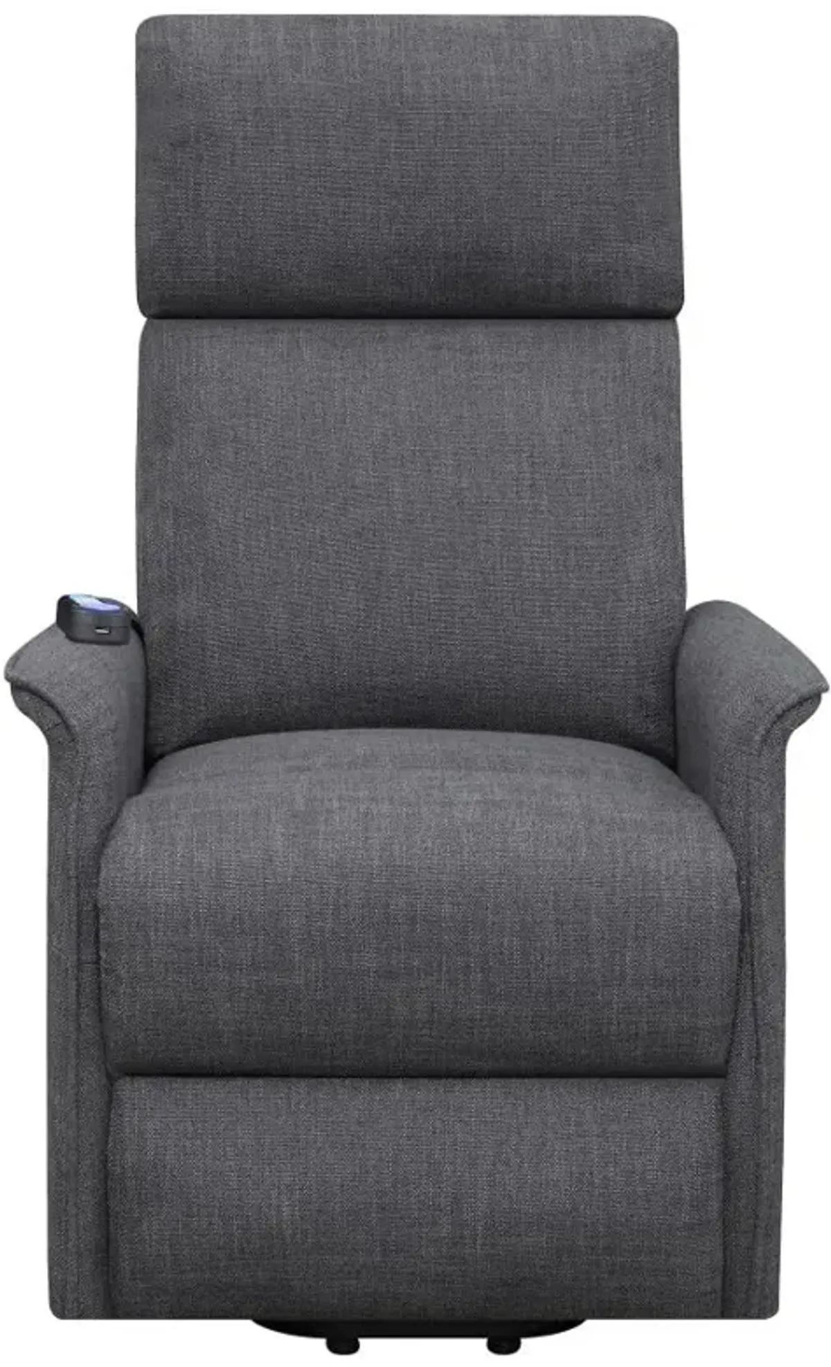 Herrera Power Lift Recliner with Wired Remote Charcoal