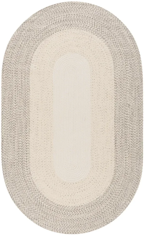BRAIDED Hand Woven 5' x 8' Oval area rug
