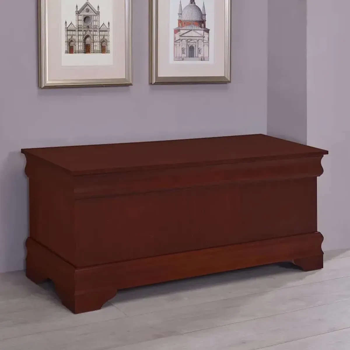 Pablo Rectangular Cedar Chest Warm Brown