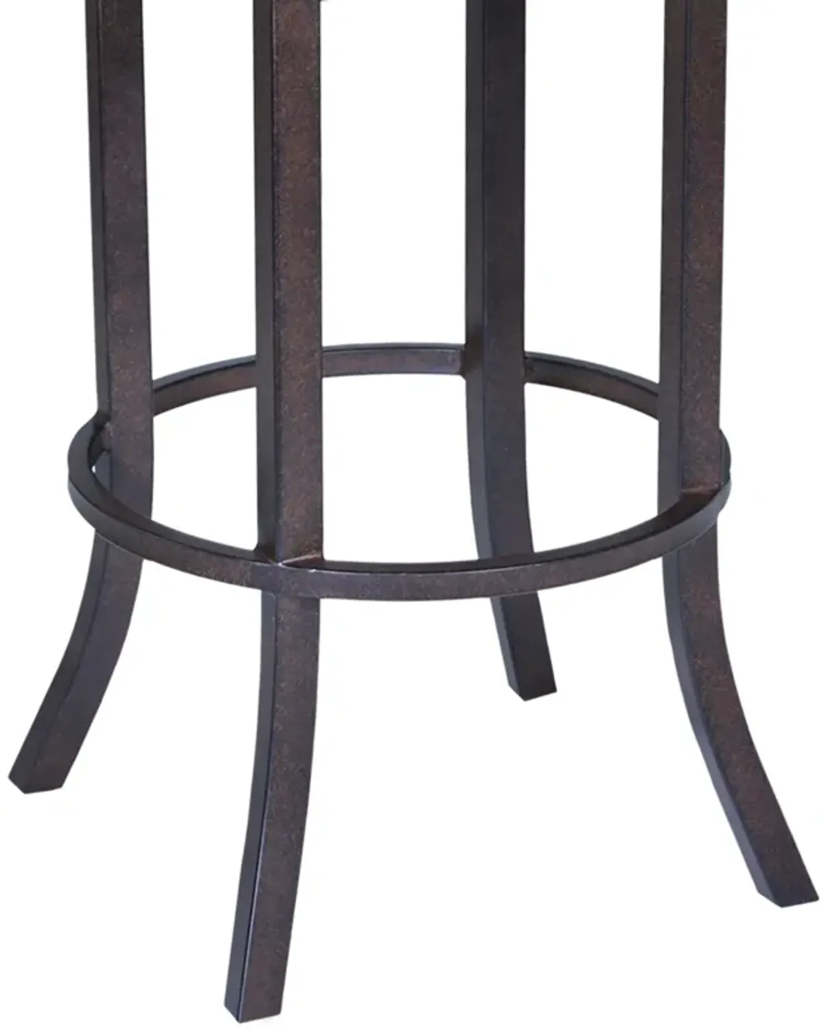 Tahiti 30" Arm Barstool in Auburn Bay finish with Brown Pu upholstery