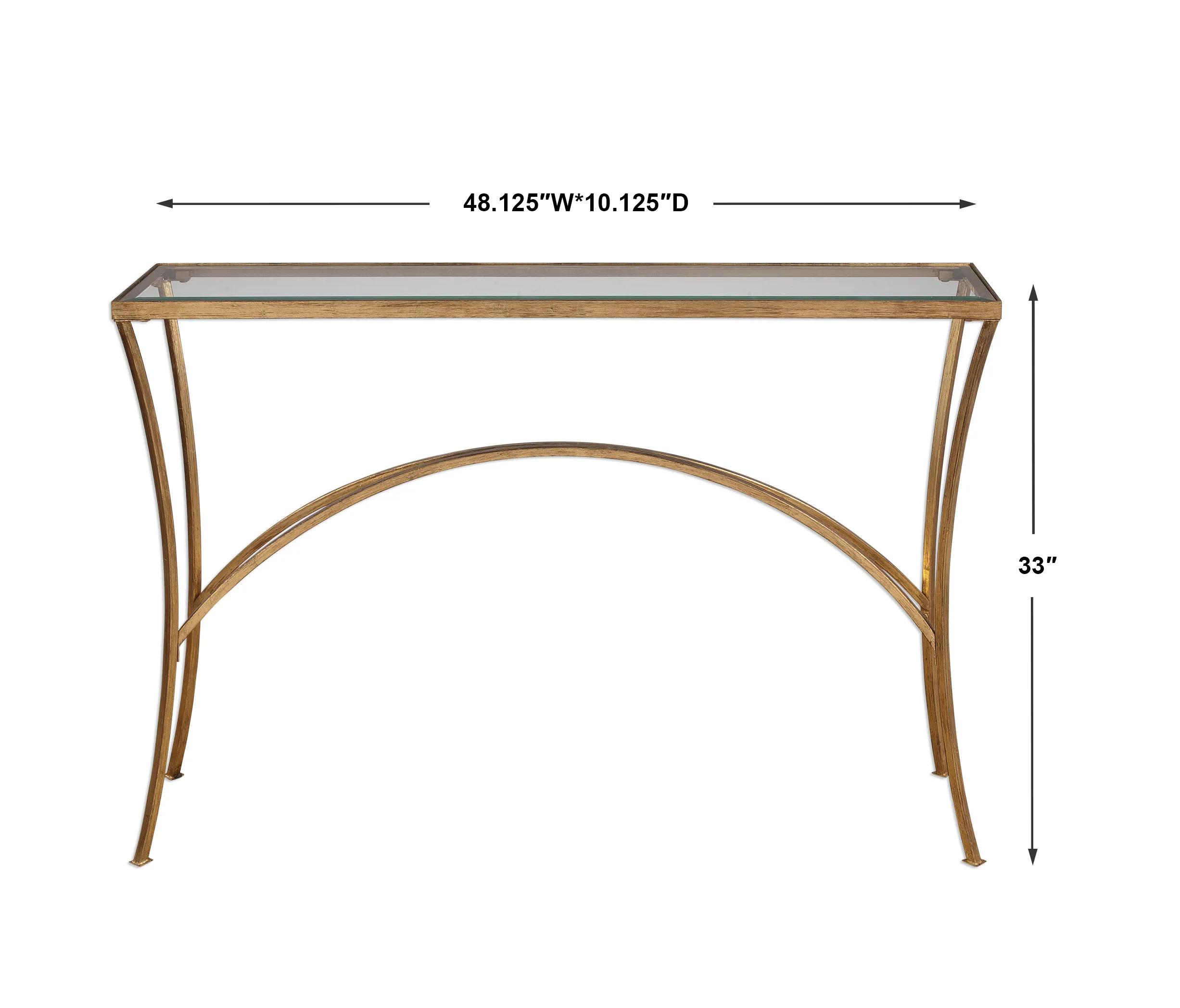 Alayna Gold Console Table