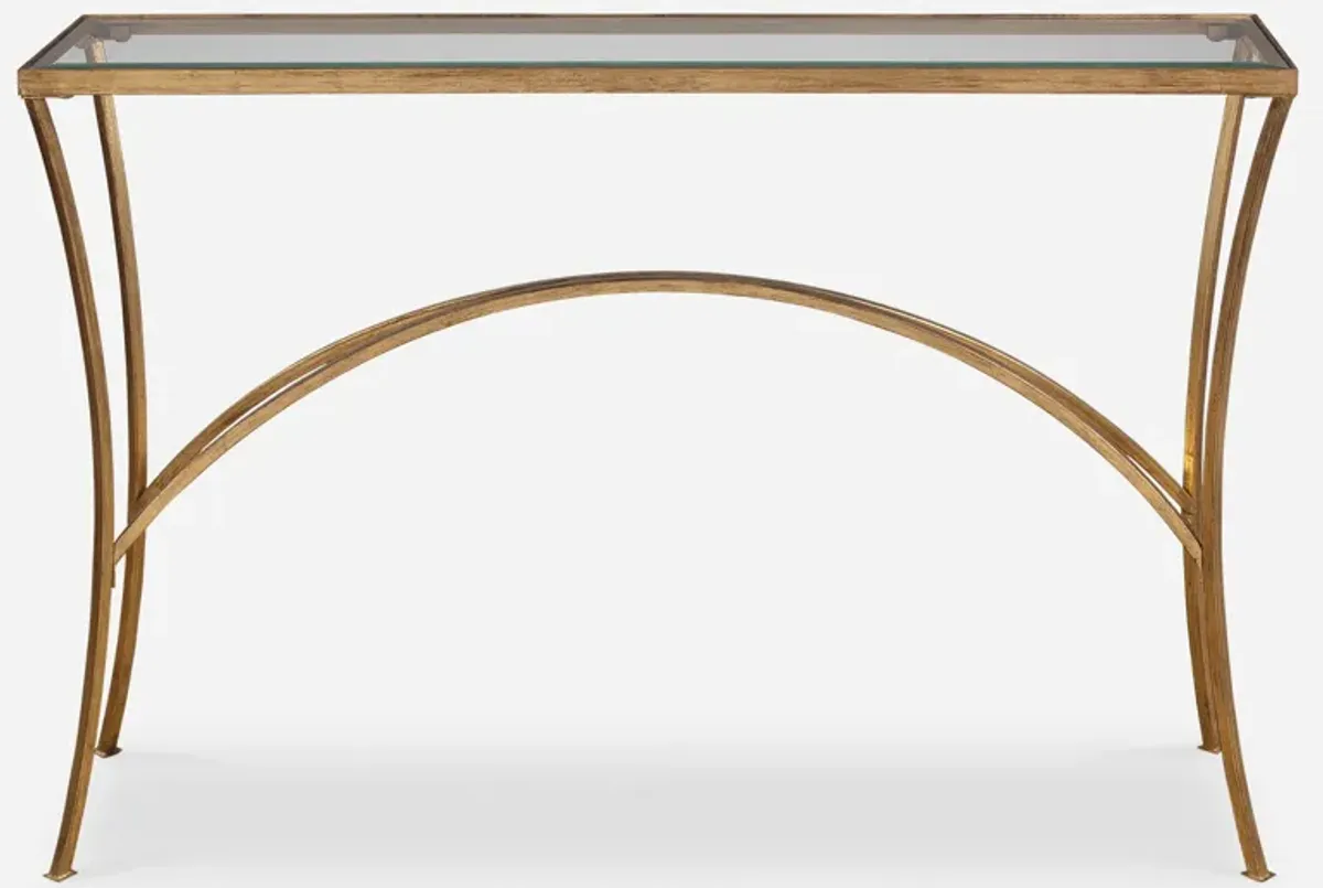 Alayna Gold Console Table