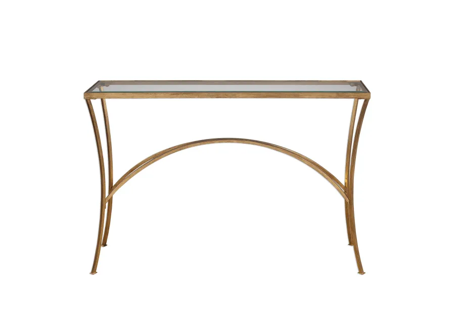 Alayna Gold Console Table