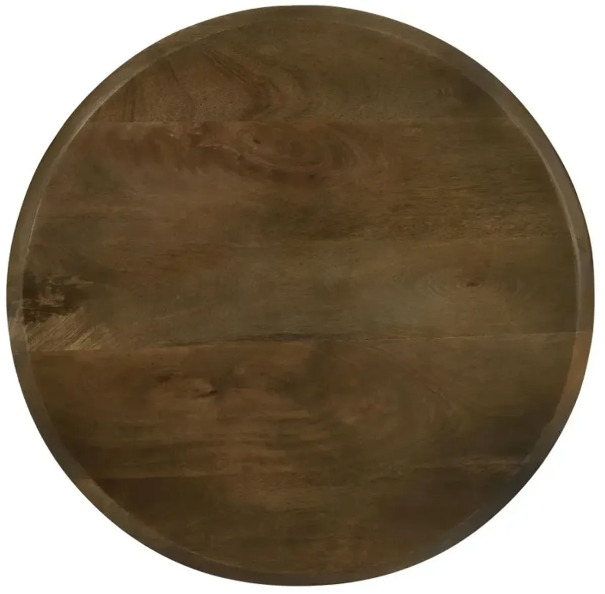 Deja 3-piece Round Nesting Table Natural and Gunmetal