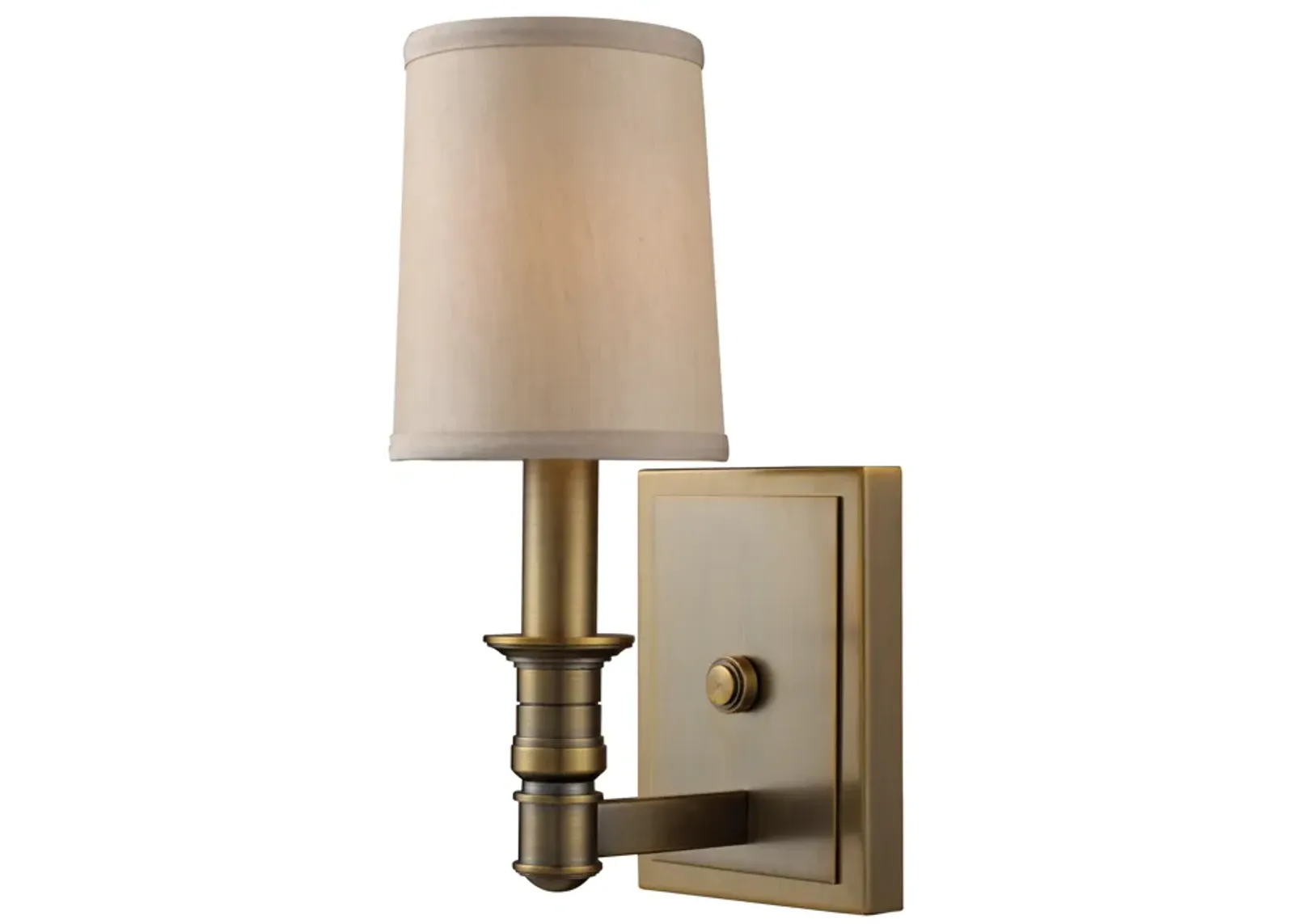 Baxter 11" High 1-Light Sconce - Brushed Antique Brass