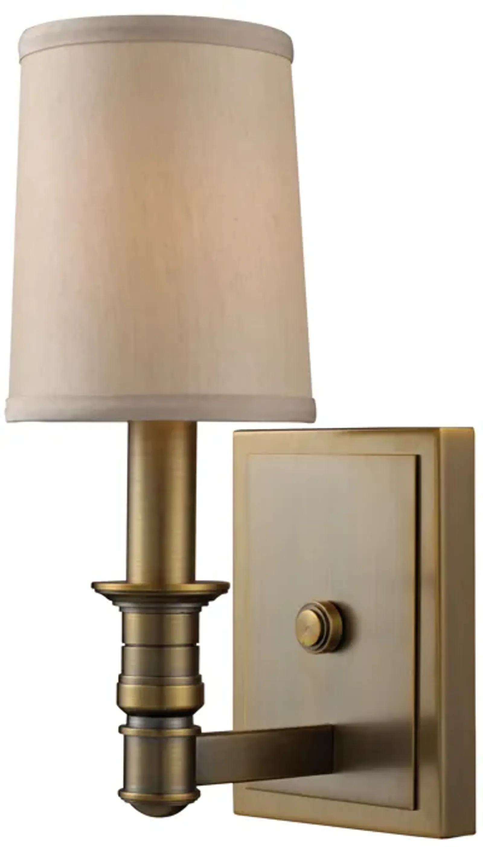 Baxter 11" High 1-Light Sconce - Brushed Antique Brass