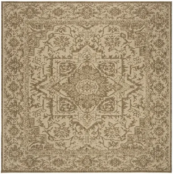LINDEN 139 Collection LND139C-6SQ Cream / Beige 6'-7" X 6'-7" Square