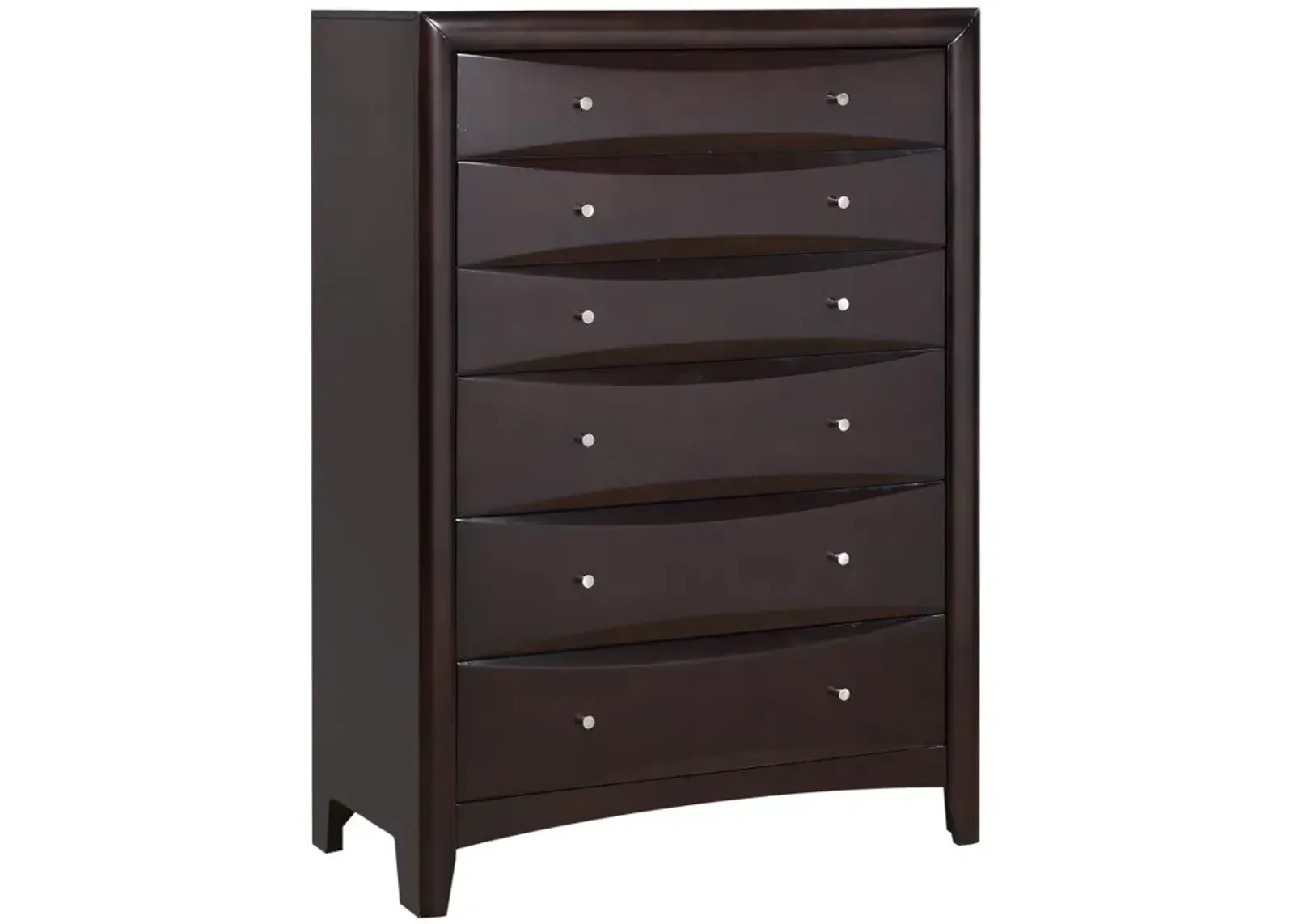 Phoenix 6-drawer Chest Deep Cappuccino