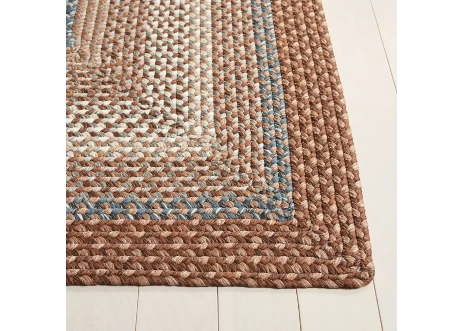 BRD313 BROWN  7' x 7' Square Square Rug