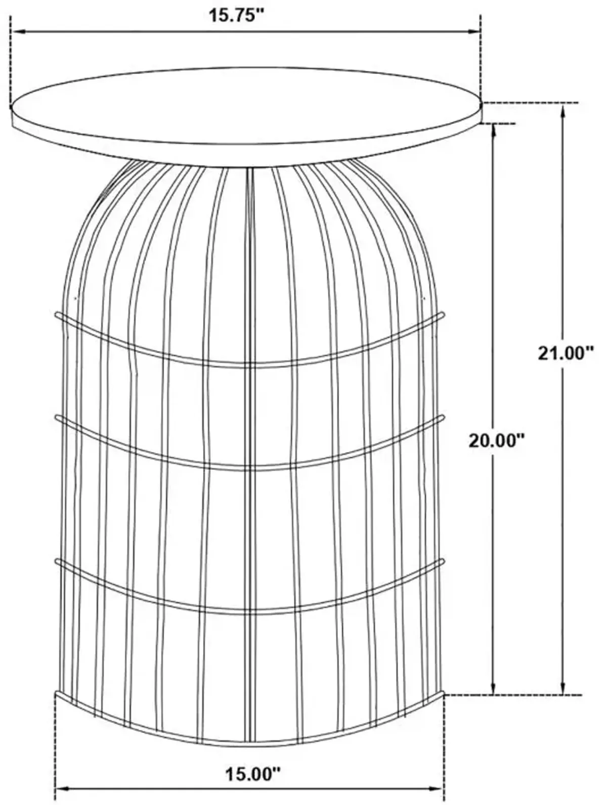 Bernardo Round Accent Table