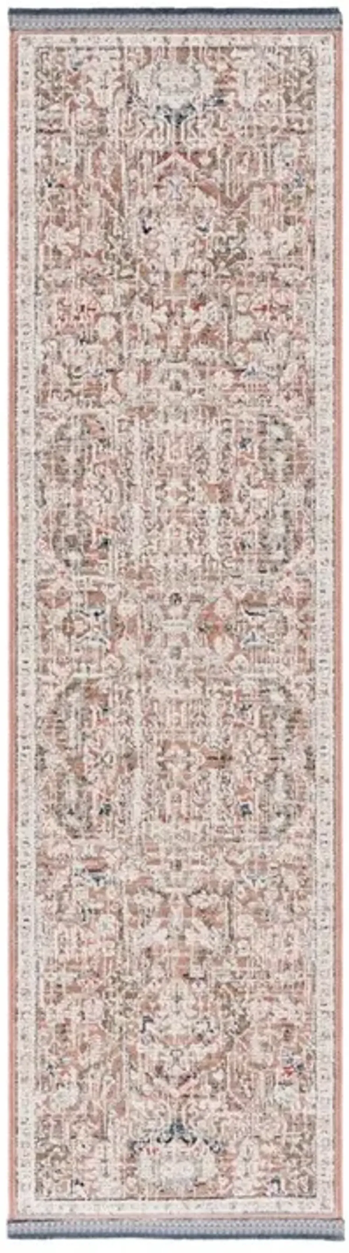 VIVALDI 568 Brown 2'-2' X 8' Runner Rug